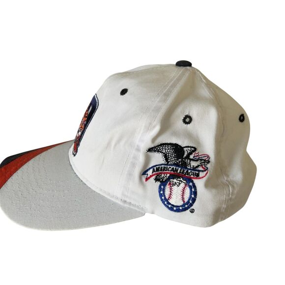 Vintage Detroit Tigers Hat Cap Snap Back White Gray MLB Baseball Starter 90s - Picture 2 of 10